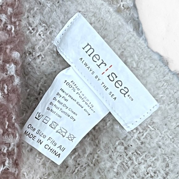 Mer Sea Oversized Blanket Scarf Tan Ombre - Picture 3 of 3